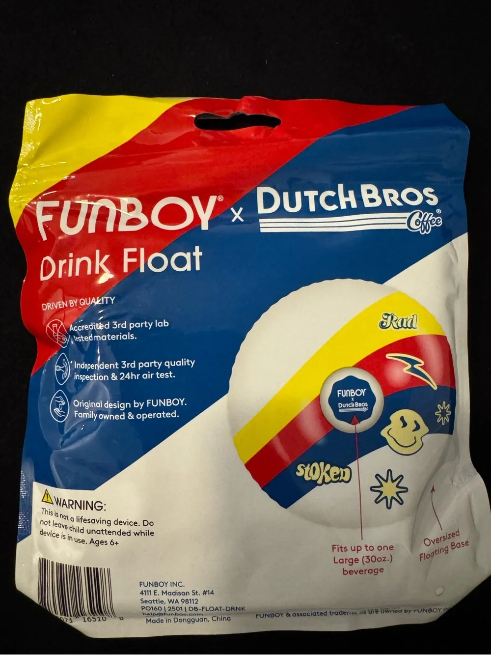 FunBoy Dutch Bros Collectible Drink Float